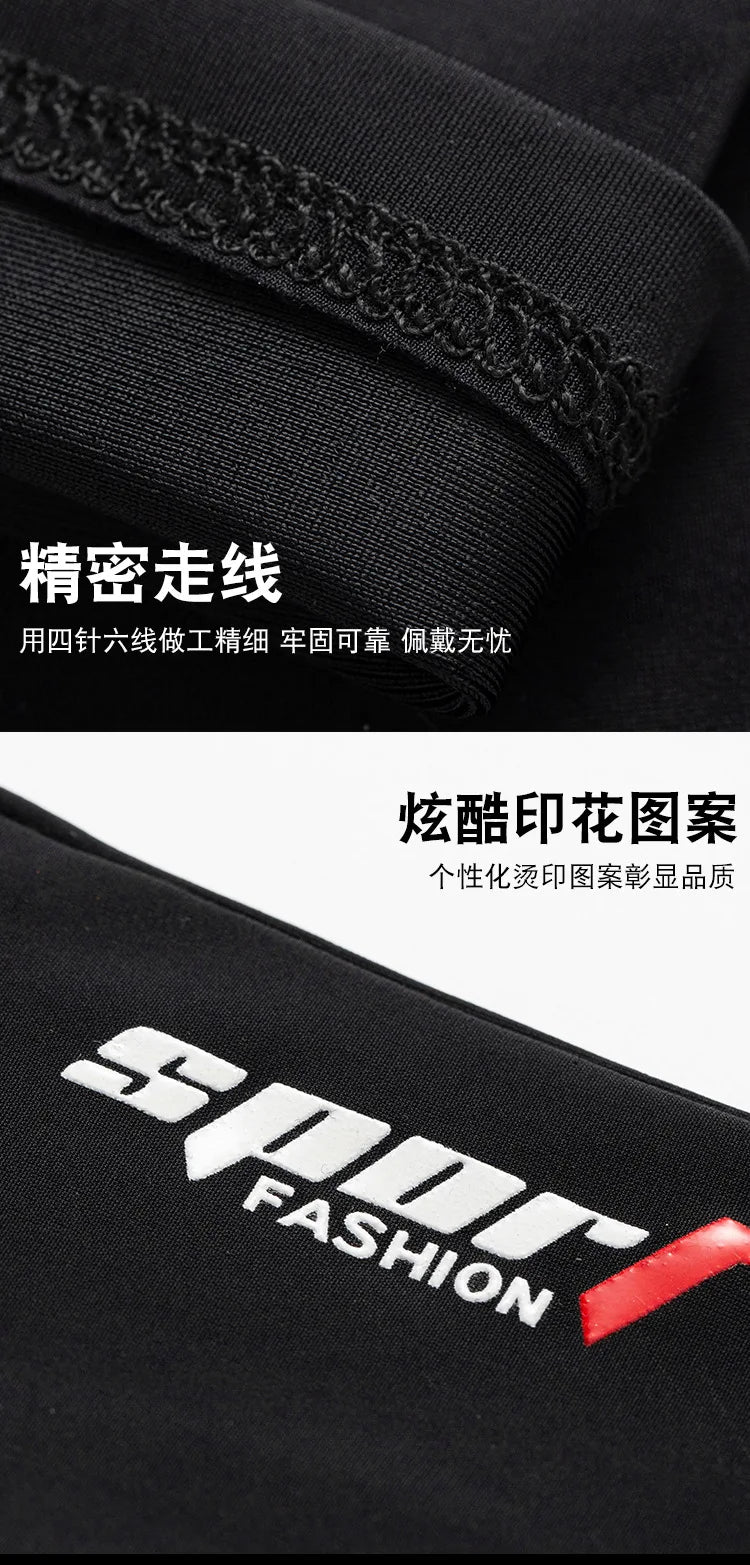 Ice Silk Sleeves Women Summer Sun Protection Men Fishing Cycling Breathable Two-Finger Non-Slip Gloves Arm Warmer Driving Sleeve