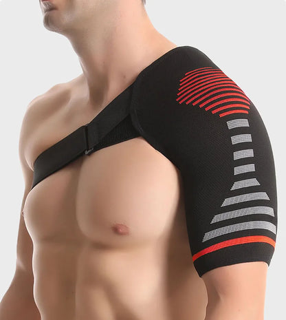 GOBYGO 1Pcs Adjustable Elastic Shoulder Strap Sports Strap Shoulder Pads Fitness Sprain Strain Fixed Compression Joint Brace