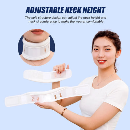 TIKE Cervical Neck Brace Collar with Chin Support for Stiff Relief Cervical Collar Correct Neck Support Pain Bone Care Health