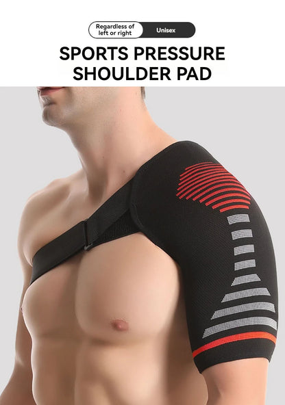 GOBYGO 1Pcs Adjustable Elastic Shoulder Strap Sports Strap Shoulder Pads Fitness Sprain Strain Fixed Compression Joint Brace