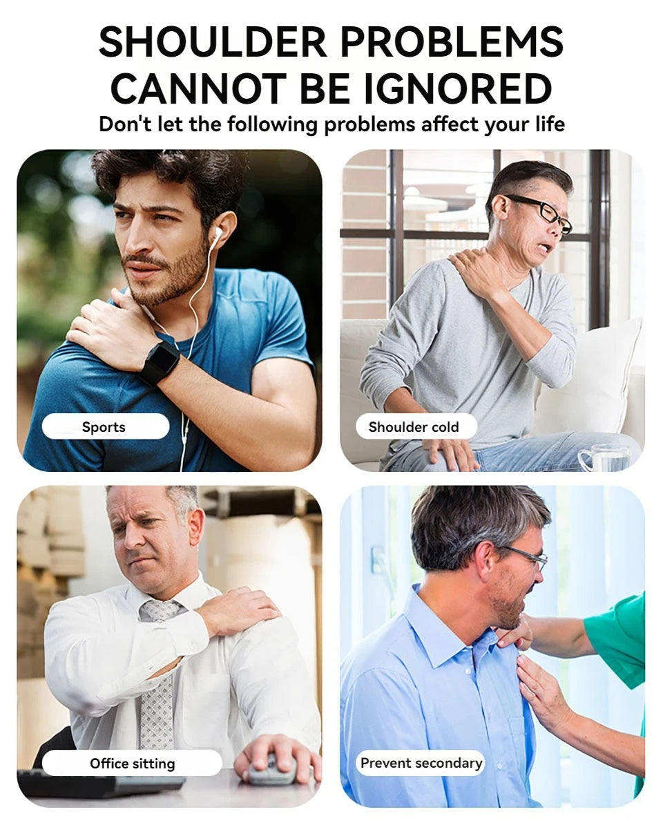 GOBYGO 1Pcs Adjustable Elastic Shoulder Strap Sports Strap Shoulder Pads Fitness Sprain Strain Fixed Compression Joint Brace