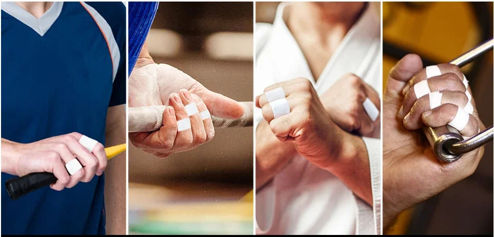 1/2/3 Rolls Finger Tape Skin-Friendly Fingers Athletic Sports Tape for Baseball Lacrosse Gymnastics Injury Wrap Protection