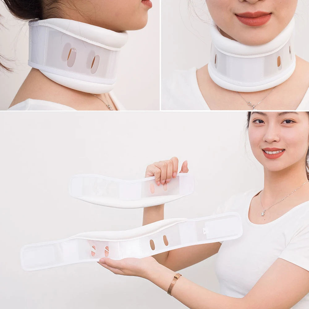 TIKE Cervical Neck Brace Collar with Chin Support for Stiff Relief Cervical Collar Correct Neck Support Pain Bone Care Health