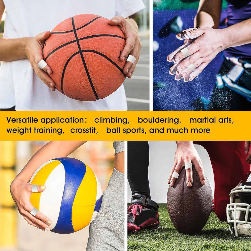 1/2/3 Rolls Finger Tape Skin-Friendly Fingers Athletic Sports Tape for Baseball Lacrosse Gymnastics Injury Wrap Protection