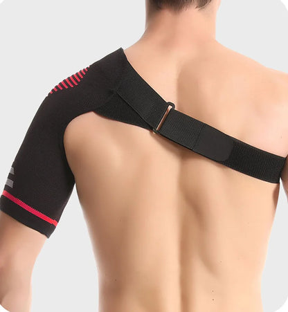 GOBYGO 1Pcs Adjustable Elastic Shoulder Strap Sports Strap Shoulder Pads Fitness Sprain Strain Fixed Compression Joint Brace