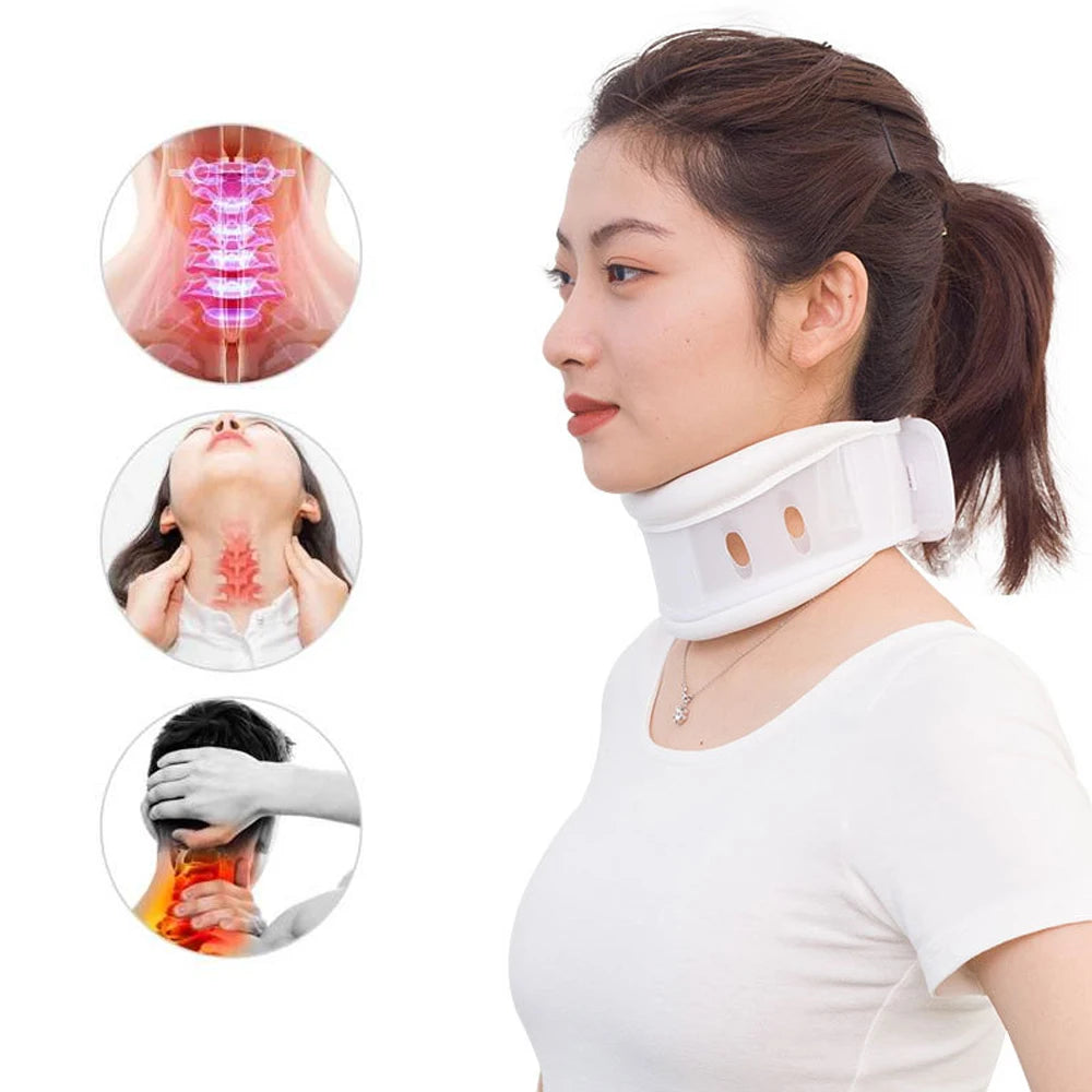 TIKE Cervical Neck Brace Collar with Chin Support for Stiff Relief Cervical Collar Correct Neck Support Pain Bone Care Health