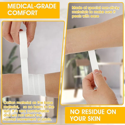 1/2/3 Rolls Finger Tape Skin-Friendly Fingers Athletic Sports Tape for Baseball Lacrosse Gymnastics Injury Wrap Protection